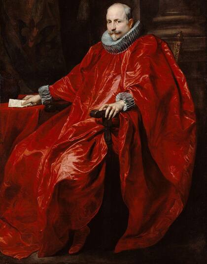Este rojo profundo del Retrato de Agostino Pallavicini (1621) de Anthony van Dyck fue posible gracias a la cochinilla.