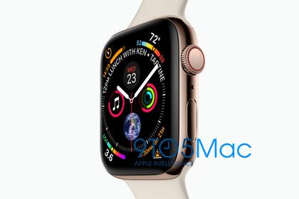 La imagen filtrada por 9to5Mac del reloj que Apple planea presentar este miércoles
