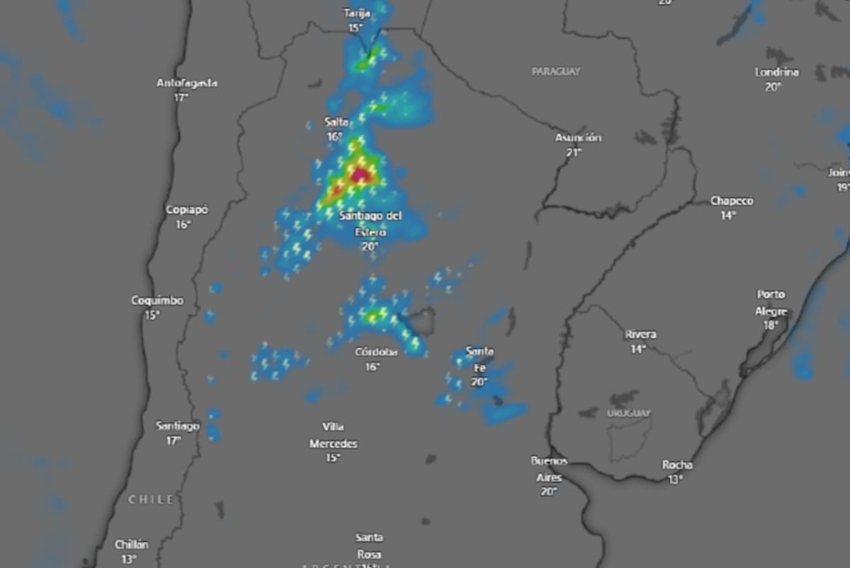 Hay alerta amarilla por tormentas para este viernes 27 de febrero: las provincias afectadas
