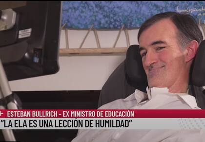Esteban Bullrich: "La ELA es una lección de humildad"