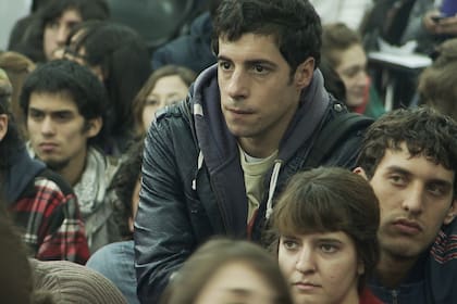 Esteban Lamothe en una escena de El estudiante, de Santiago Mitre, que fue un trabajo clave en su recorrido
