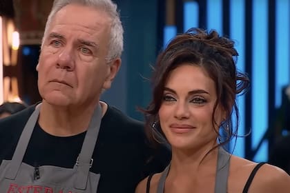 Esteban Mirol y Emilia Attias, antes de que el periodista quede eliminado