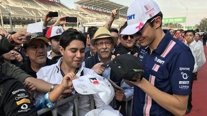 Esteban Ocon durante el GP de México