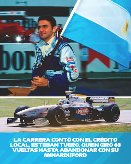 Esteban Tuero, el representante argentino en el último GP de Fórmula 1 realizado en el país