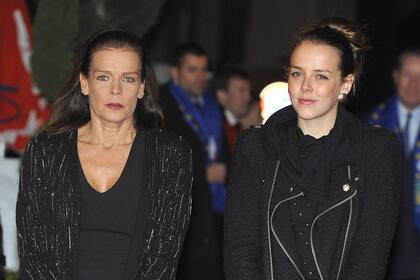 Estefanía junto a su hija, en un evento realizado en Montecarlo en enero
