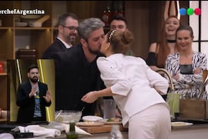 Estefanía presentó a su novio en MasterChef y vivió un divertido momento con Damián Betular