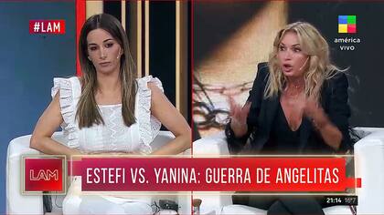 Estefi Berardi y Yanina Latorre suelen tener fuertes cruces en LAM (Captura video)