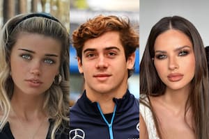 Estelle Ogilvy, la exnovia de Franco Colapinto, subió un posteo a las redes luego de que se viralizaran las imágenes de él y la China Suárez en Madrid (Foto: Instagram @lettiemng / @williamsracing / @sangrejaponesa)