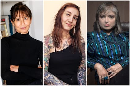 Esther Cross, Flor Canosa y Mariana Enriquez