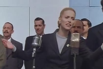 Esther Goris, como Eva Perón (1996), una de las películas más emblemáticas