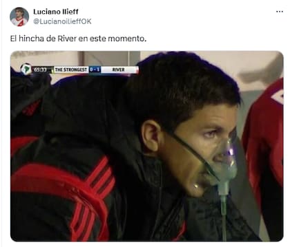 Estos fueron los mejores memes del partido de River-Inter de Milán (Foto: Captura X @LucianoilieffOK)