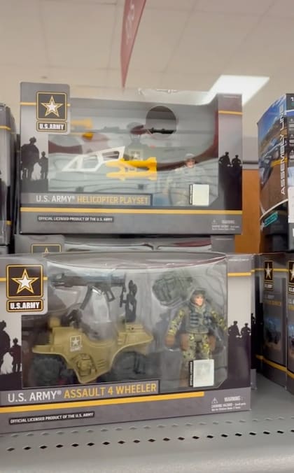 Estos son los juguetes del ejército que encontró la tiktoker