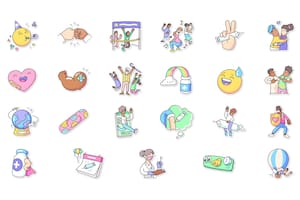 Estos son los nuevos stickers de Vacunas para todos, el paquete oficial de WhatsApp disponible para todos los usuarios