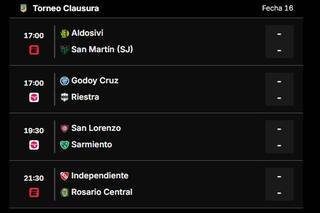 Partidos de hoy sábado 15 de noviembre del Torneo Clausura 2025