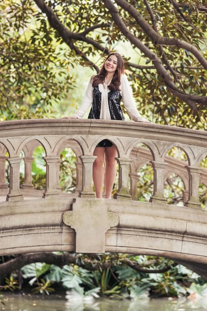 "Estoy estudiando
gastronomía en el
Instituto Lycée, donde
tenemos clases de
pastelería y cocina. Algún
día me gustaría poner un
restaurante que se llame
Del Boca”, dice riendo