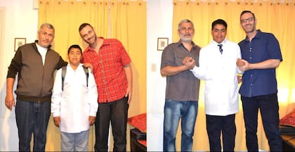 Estoy muy agradecido a mis papás porque me acompañaron durante todo mi recorrido escolar. Cuando los conocí, iba a cuarto grado y no sabía sumar ni restar. En sexto, me fue tan bien que fue abanderado