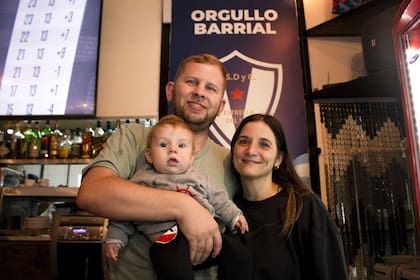 Lucas Rollo y su familia