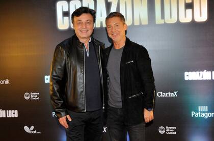 Adrián Suar junto al director de la película, Marcos Carnevale