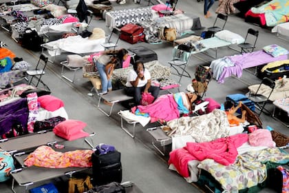 Estudiantes evacuados en Nueva Orleans