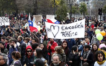 La educación es otro rubro fundamental para los ciudadanos chilenos y estuvo presente en las marchas de 2019