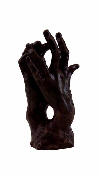 Estudio para manos (para El secreto] de August Rodin.