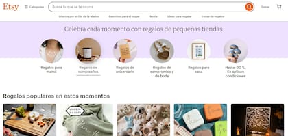 Etsy es una de las plataformas para crear tiendas en línea