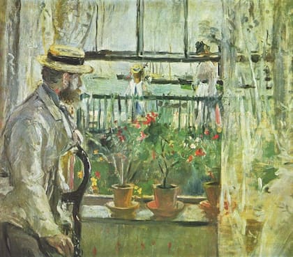 "Eugène Manet à l'Ile de Wight", por Berthe Morisot, 1875