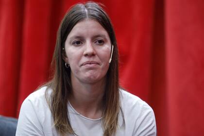 Eugenia Bosco durante la entrevista con LA NACION en la que contó cómo fue su proceso