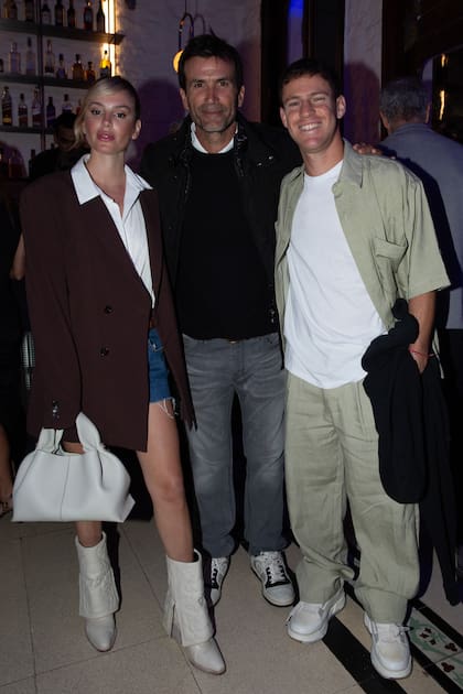 Eugenia De Martino, el polista y Peque Schwartzman.