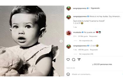 Eugenia dejó en evidencia cuanto se parece a Amancio (Foto Instagram @sangrejaponesa)