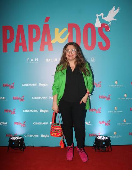 Eugenia Guerty le puso mucho color a la avant premier de la película, que llega a los cines este jueves