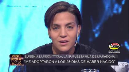 Eugenia Laprovittola se enteró de la posibilidad de ser hija de Maradona luego de la muerte de su presunto padre