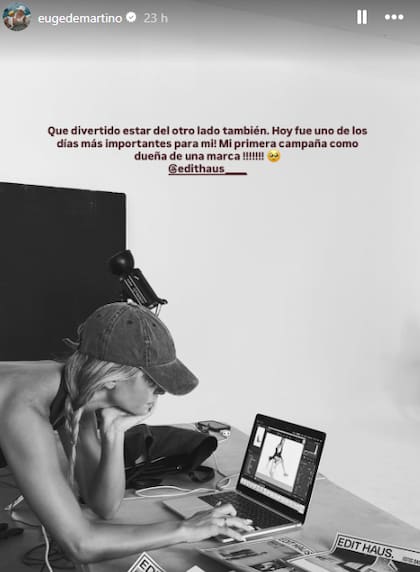 Eugenia no ocultó su emoción a la hora de emprender este nuevo paso en su carrera