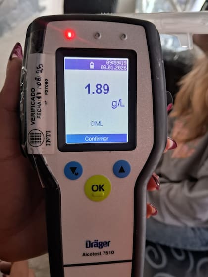 El test de alcoholemia de Eugenia Rolón en Mar de Ajó