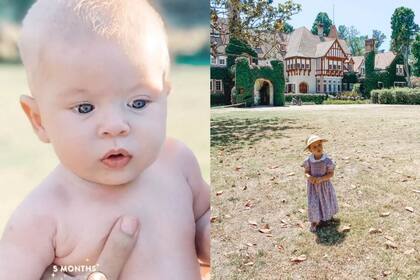 Eugenia también compartió con sus seguidores fotos de sus hijos menores: Amancio, de cinco meses, y Magnolia, de dos años