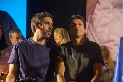 Eugenio Casielles, ex La Libertad Avanza, y Juan Pablo Brey (a la izquierda), el sindicalista aeronáutico que impulsa la candidatura de Dante Gebel