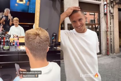 Eva Bargiela acompañó a Gianluca a cortarse el pelo y mostró el resultado final (Foto: Instagram @evabargiela)