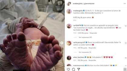 Eva Bargiela celebró la llegada de Faustino