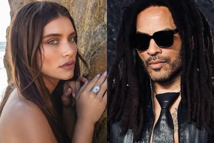 Eva de Dominici y Lenny Kravitz