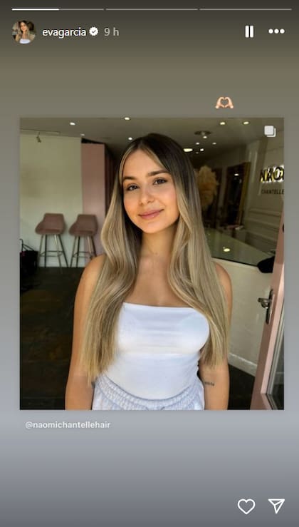 Eva García cambió su color de pelo (Captura: Instagram @evagarcia)