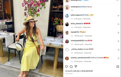 Eva Longoria lució el vestido amarillo ideal para este verano