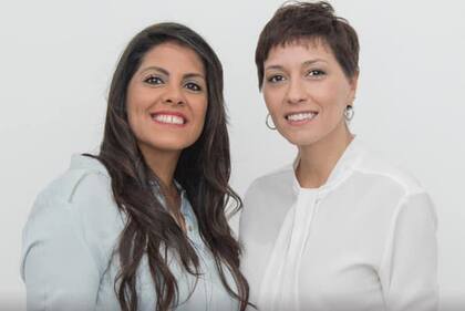 Eva Mieri con Mayra Mendoza.