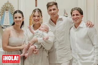 Todas las fotos del bautismo del hijo de Eva Bargiela y Gianluca Simeone en la Basílica de Luján