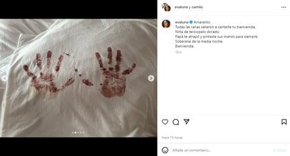 Evaluna y Camilo anunciaron el nacimiento de su segunda hija, Amaranto (Foto: Instagram @evaluna)