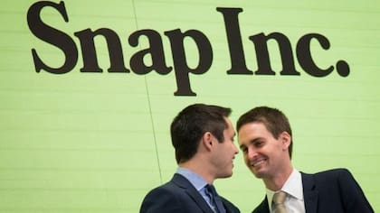 Evan Spiegel y Bobby Murphy, los inventores de Snapchat