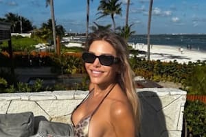 Evangelina Anderson posó en bikini en Playa del Carmen