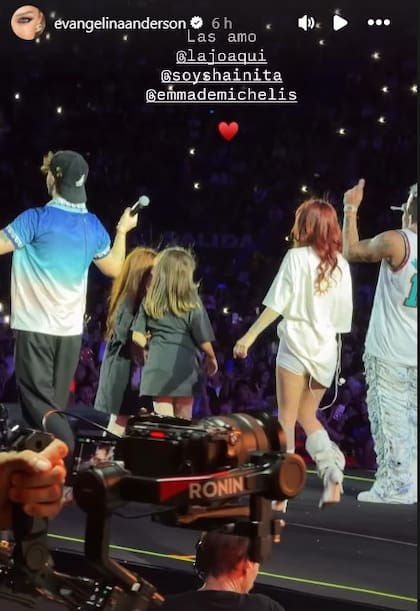 Evangelina Anderson presenció el show de Ian Lucas
