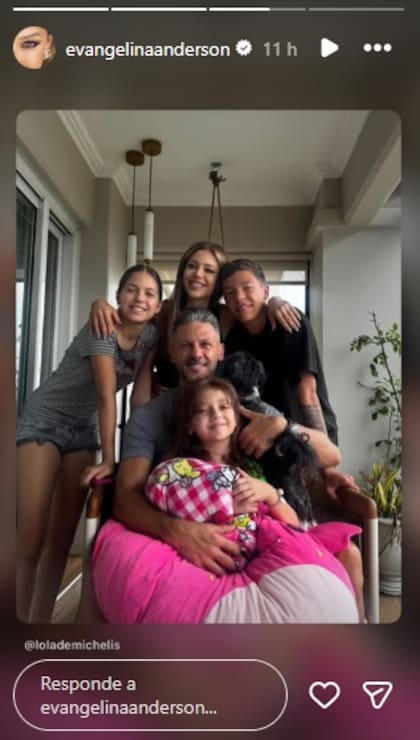 Evangelina Anderson reposteó la foto que publicó su hija en las redes