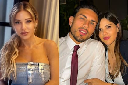 Evangelina Anderson volvió a negar los rumores de romance con Leandro Paredes, quien está casado con Camila Galante, madre de sus tres hijos (Foto: Instagram @evangelinaanderson / @leoparedes20)