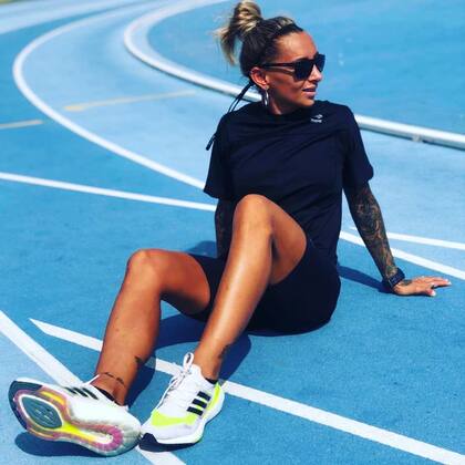 Evangelina Thomas, en la pista